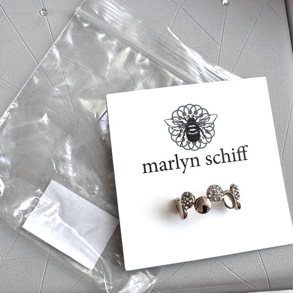 ✨One of a Kind Stunning Marlyn Schiff Disc Pave Adjustable Ring✨ - Picture 15 of 16